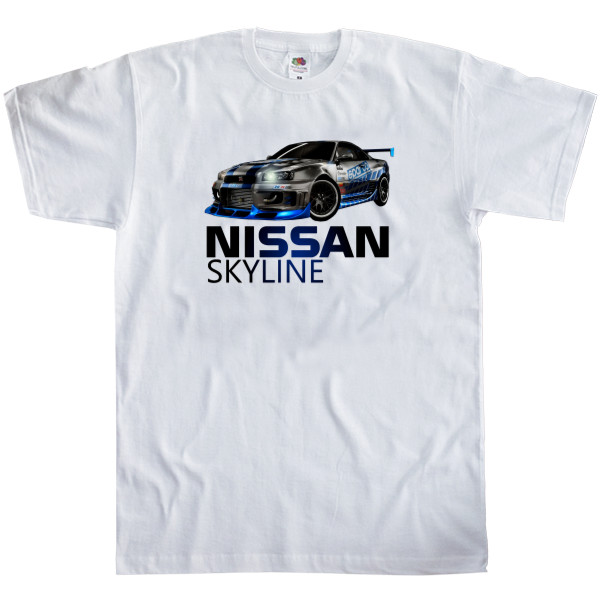 Men's T-Shirt Fruit of the loom - Nissan - Skyline 2 - Mfest