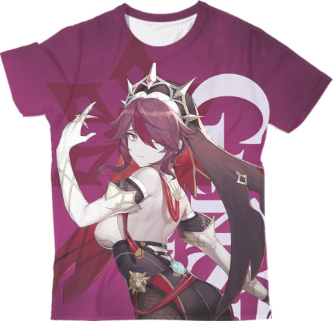 Man's T-shirt 3D - rosaria genshin impact - Mfest