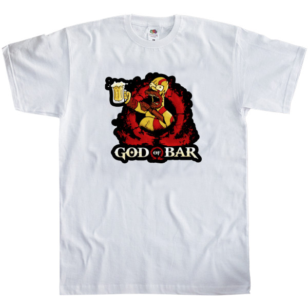 Men's T-Shirt Fruit of the loom - god of bar - Mfest