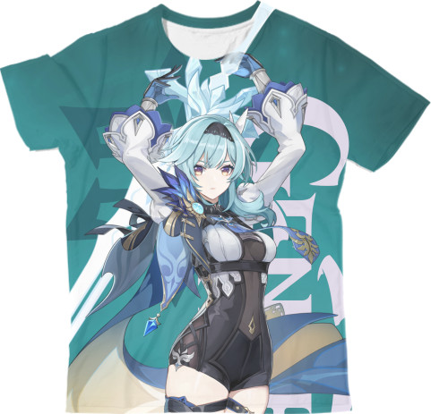 Man's T-shirt 3D - genshin impact eula - Mfest