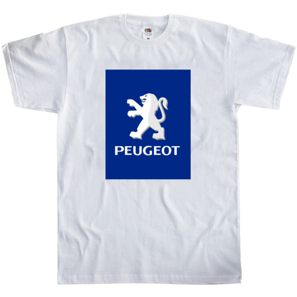 Футболка Класика Чоловіча Fruit of the loom - Peugeot - Logo 2 - Mfest