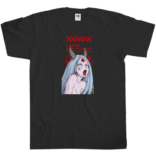 Men's T-Shirt Fruit of the loom - AHEGAO WARNING - Mfest