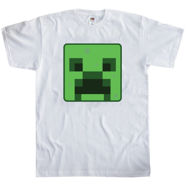 Men's T-Shirt Fruit of the loom - Creeper cube art - Mfest