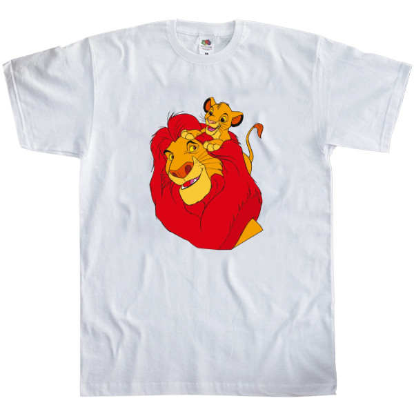 Men's T-Shirt Fruit of the loom - Family Король Лев папа - Mfest