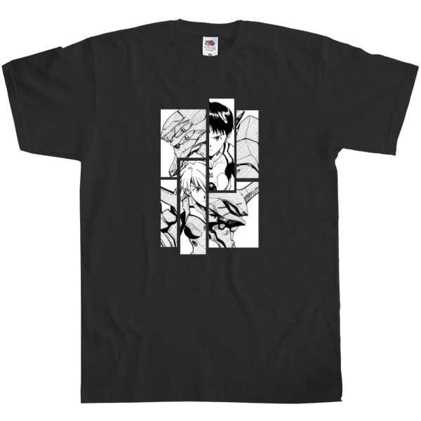 Men's T-Shirt Fruit of the loom - evangelion manga - Mfest