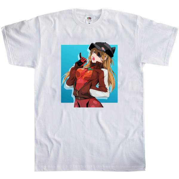 Men's T-Shirt Fruit of the loom - asuka langley art - Mfest