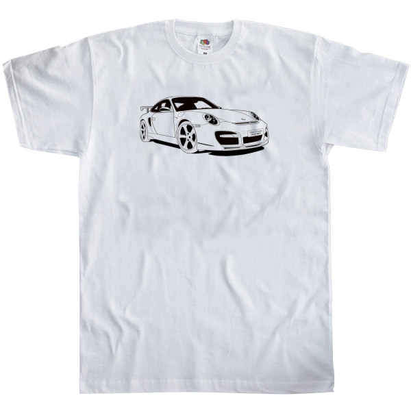 Men's T-Shirt Fruit of the loom - Porsche - Logo 5 - Mfest