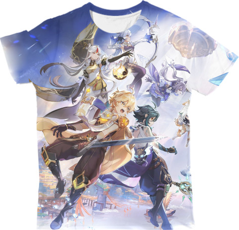 Man's T-shirt 3D - Genshin Impact 2 - Mfest