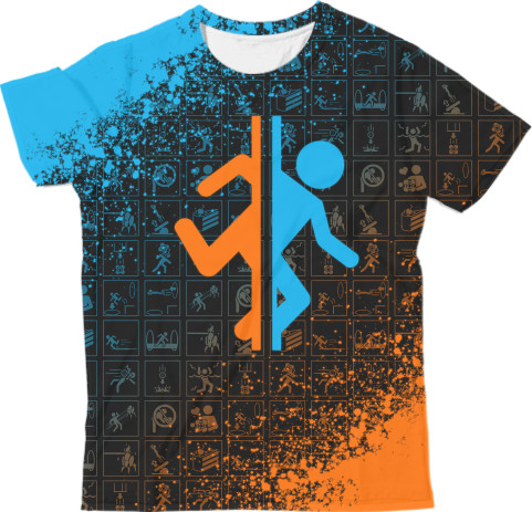 Man's T-shirt 3D - PORTAL 2 [8] - Mfest