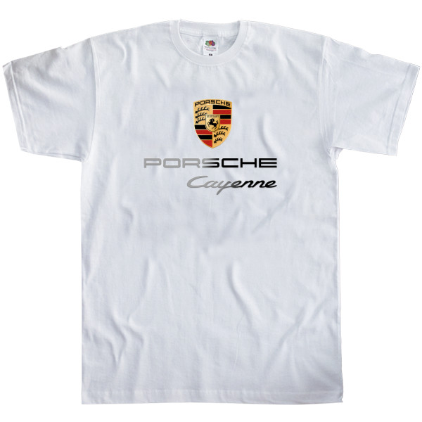 Футболка Класика Чоловіча Fruit of the loom - Porsche - Logo 19 - Mfest