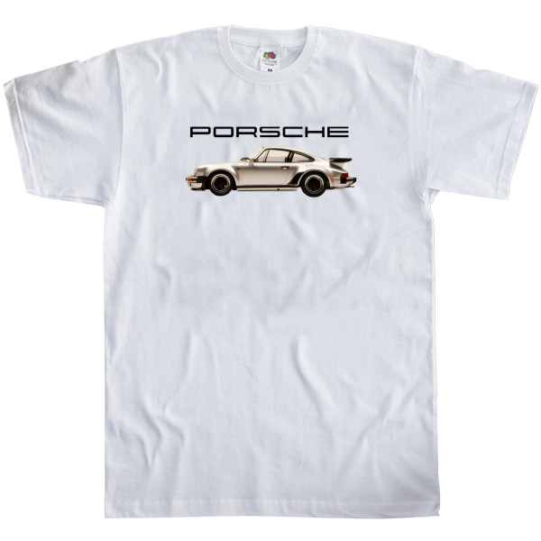 Футболка Класика Чоловіча Fruit of the loom - Porsche - Logo 20 - Mfest