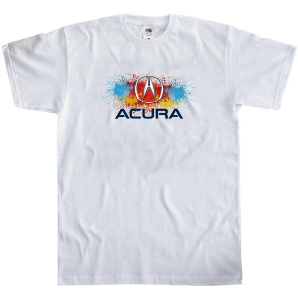 Men's T-Shirt Fruit of the loom - Acura логотип - Mfest