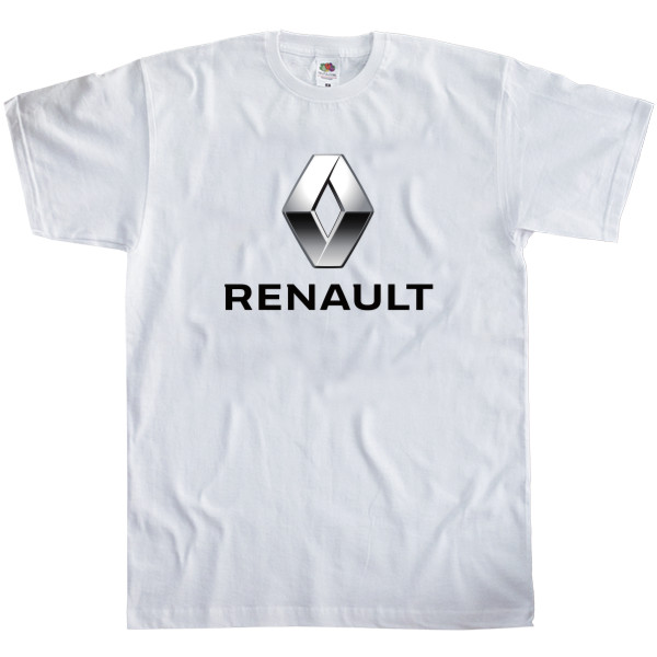 Футболка Классика Мужская Fruit of the loom - Renault - Logo 1 - Mfest