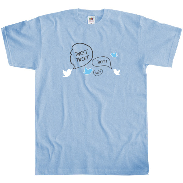 Men's T-Shirt Fruit of the loom - Twitter birds - Mfest