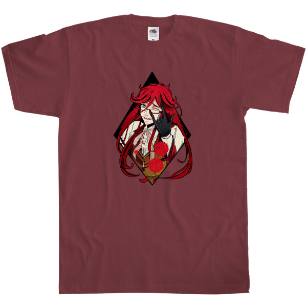 Men's T-Shirt Fruit of the loom - black butler grell sutcliff - Mfest