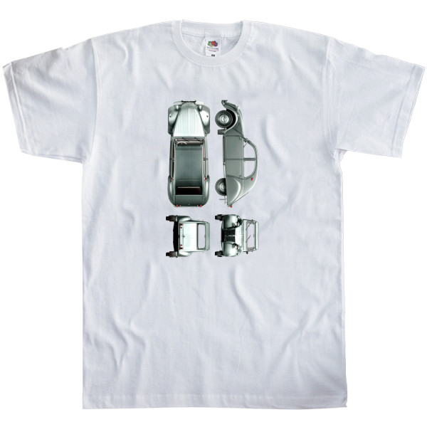 Men's T-Shirt Fruit of the loom - Citroen 2CV - 2 - Mfest