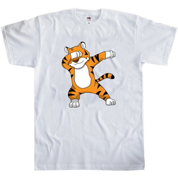 Men's T-Shirt Fruit of the loom - Tiger Dabbing - Mfest