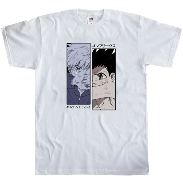 Men's T-Shirt Fruit of the loom - gon and killua - Mfest