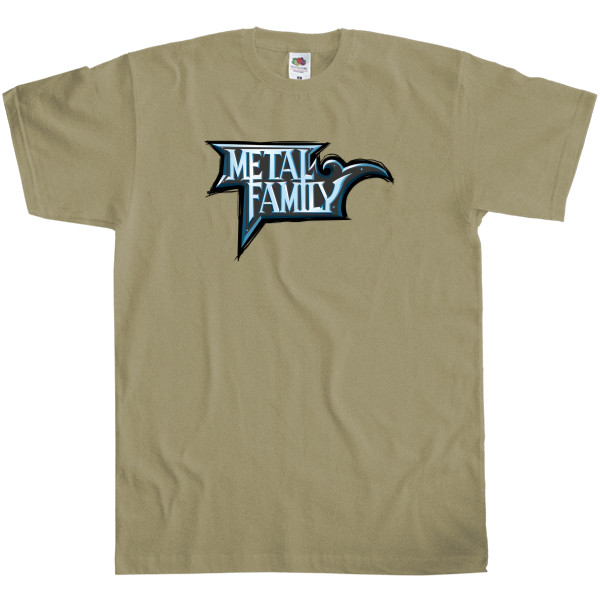 Men's T-Shirt Fruit of the loom - Metal family логотип - Mfest