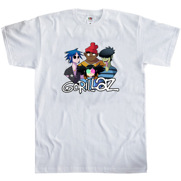 Men's T-Shirt Fruit of the loom - Gorillaz (1) - Mfest