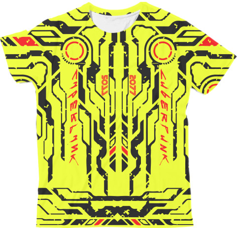 Man's T-shirt 3D - Cyberpunk 2077 YELLOW - Mfest