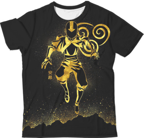 Man's T-shirt 3D - gold Aang - Mfest