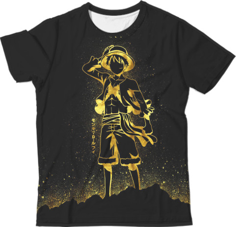 Man's T-shirt 3D - One Piece Luffy Background - Mfest