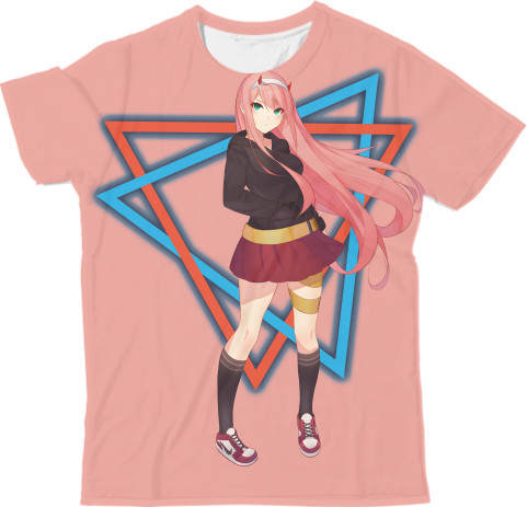 Man's T-shirt 3D - Darling Zero Two 2 - Mfest