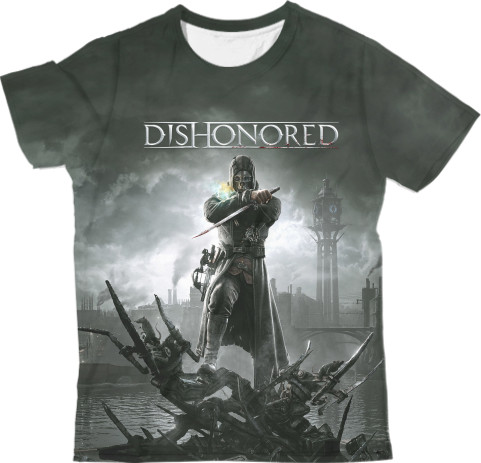 Man's T-shirt 3D - Dishonored 3 - Mfest