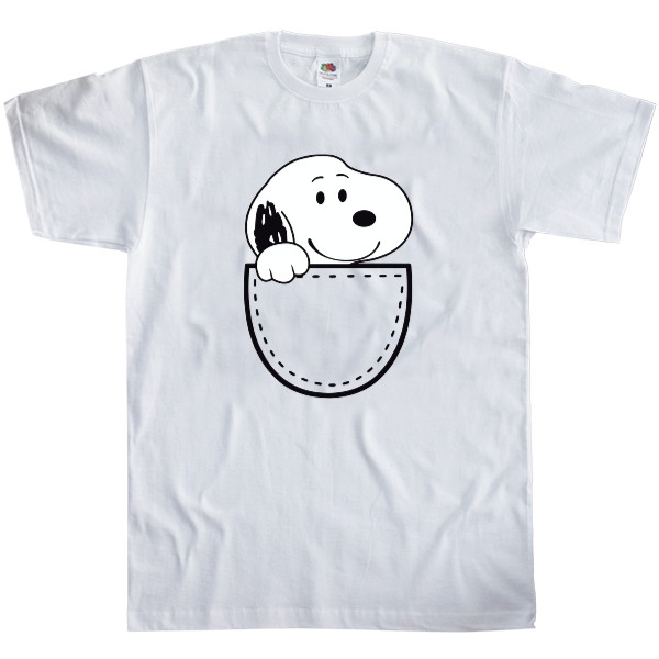 Men's T-Shirt Fruit of the loom - Snoopy кишенька - Mfest