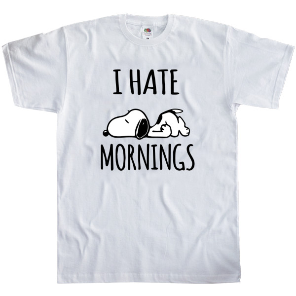 Men's T-Shirt Fruit of the loom - Hate Morning - Mfest