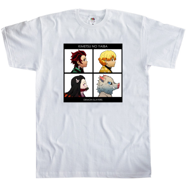 Men's T-Shirt Fruit of the loom - Demon slayer Gorilaz - Mfest