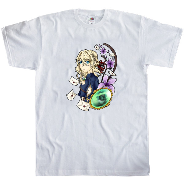 Вайолет Эвергарден / Violet Evergarden - Men's T-Shirt Fruit of the loom - Violet evergarden 14 - Mfest