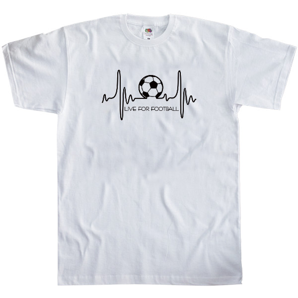 Men's T-Shirt Fruit of the loom - LIVE FOR FOOTBALL - Mfest