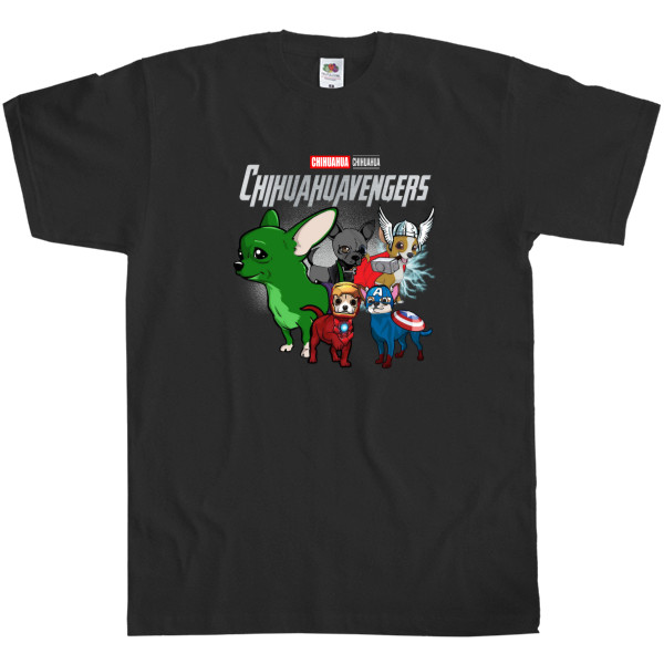 Men's T-Shirt Fruit of the loom - Сhihuahua avengers - Mfest