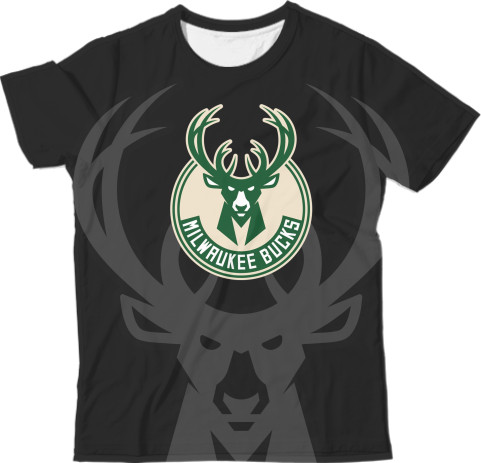 Футболка 3D Чоловіча - Milwaukee Bucks 4 - Mfest