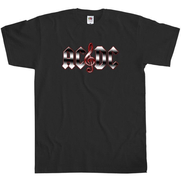 Men's T-Shirt Fruit of the loom - AC DC rock 'n' roll - Mfest