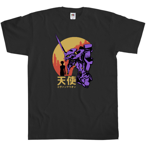 Men's T-Shirt Fruit of the loom - neon genesis evangelion 2 - Mfest