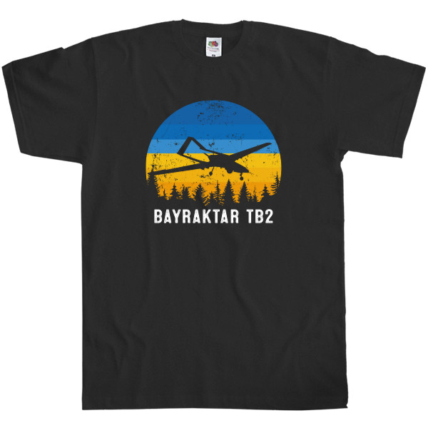 Men's T-Shirt Fruit of the loom - Байрактар - bayraktar tb2 - Mfest