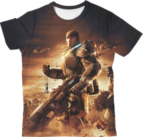 Man's T-shirt 3D - Gears of War 11 - Mfest