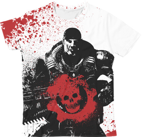 Man's T-shirt 3D - Gears of War 9 - Mfest