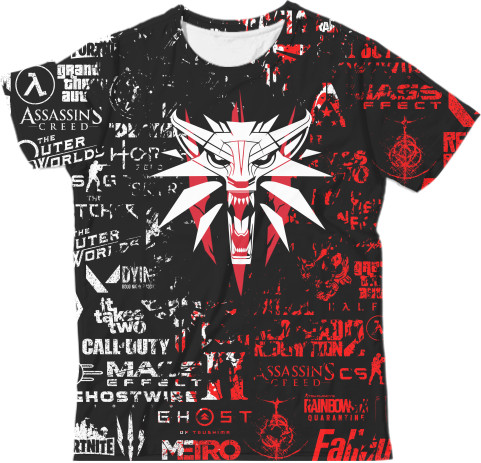 Man's T-shirt 3D - The Witcher | GAMES - Mfest