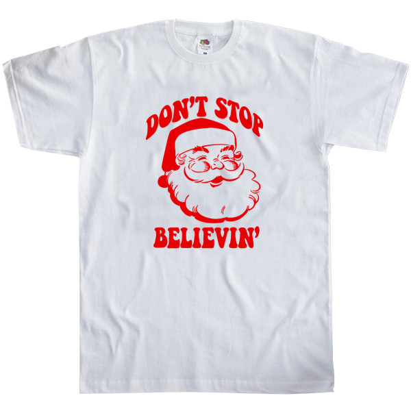 Men's T-Shirt Fruit of the loom - Don`t stop believin` - Mfest