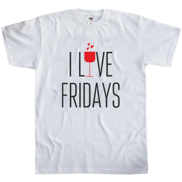 Футболка Класика Чоловіча Fruit of the loom - We love Fridays - Mfest