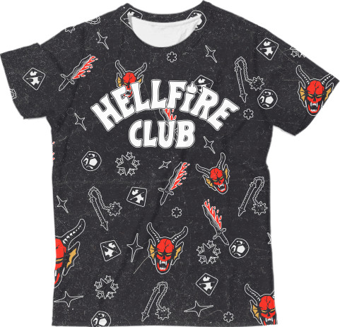 Man's T-shirt 3D - hellfire club [3] - Mfest