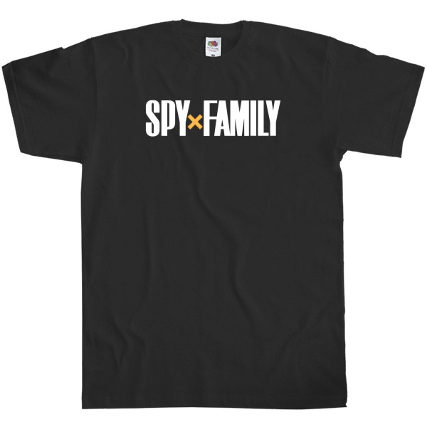 Футболка Классика Мужская Fruit of the loom - Spy Family логотип - Mfest