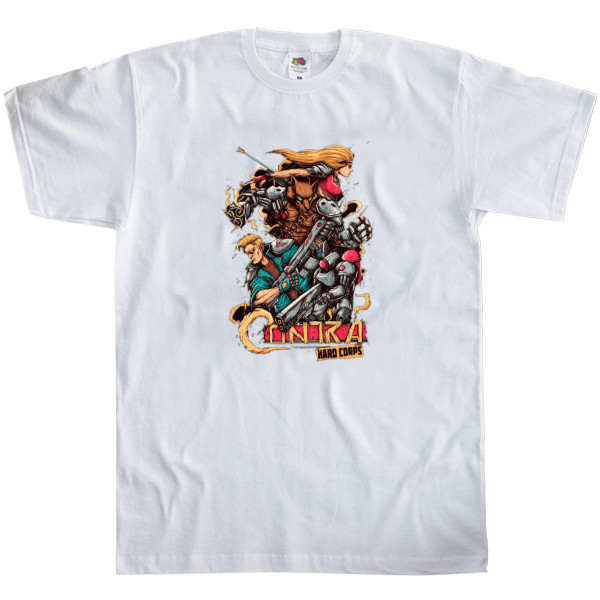 Men's T-Shirt Fruit of the loom - Contra: Hard Corps Sega - Mfest