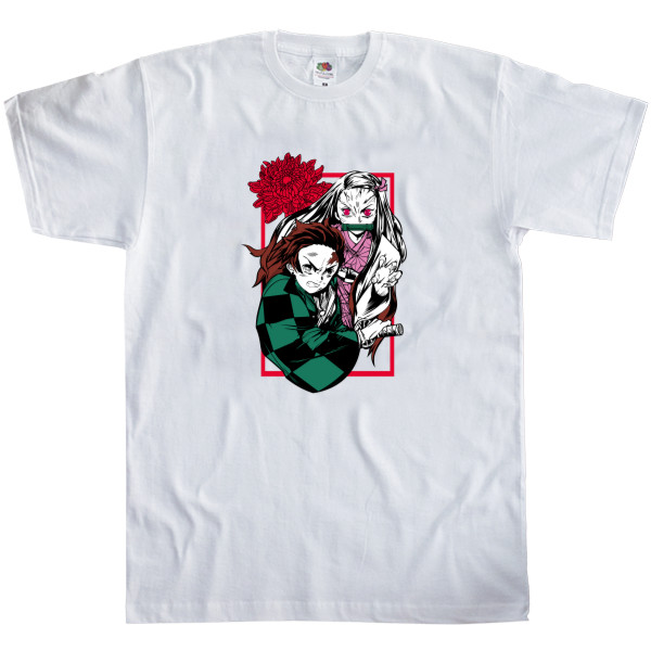 Men's T-Shirt Fruit of the loom - Kimetsu no Yaiba - Mfest