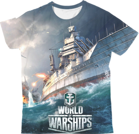 Футболка 3D Мужская - World of Warships - Mfest