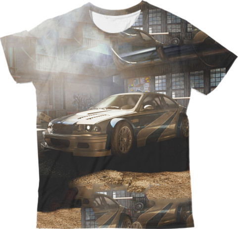 Футболка 3D Мужская - NFS MOST WANTED BMW - Mfest